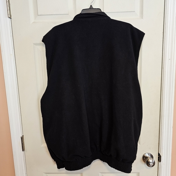 Vintage The Fit  Golf Reversible Fleece Fish Patch Zip Up Vest Plus Size - Picture 6 of 10